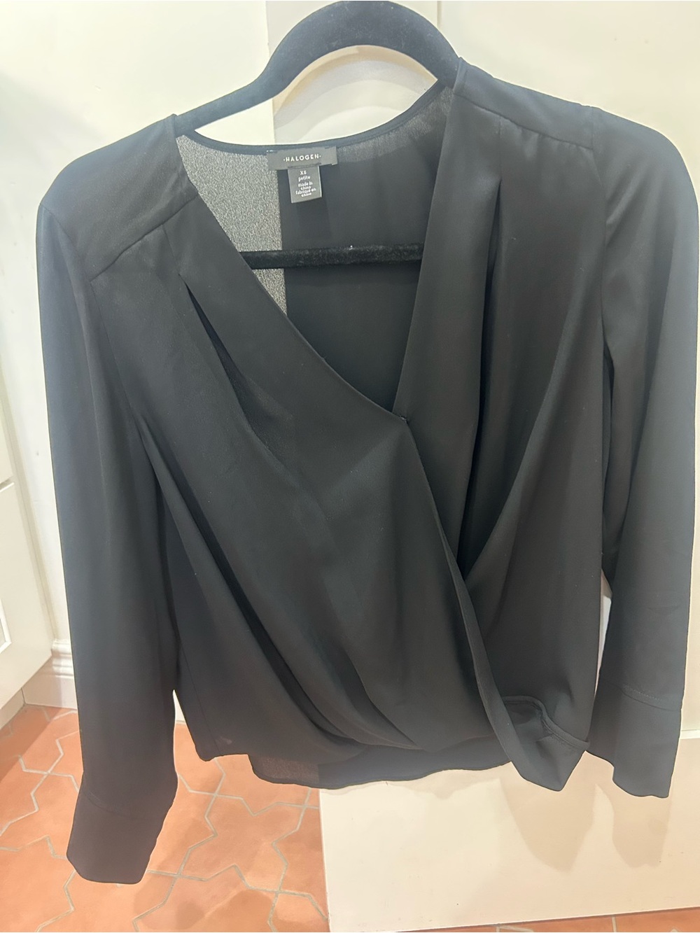 Halogen cross front blouse from Nordstrom